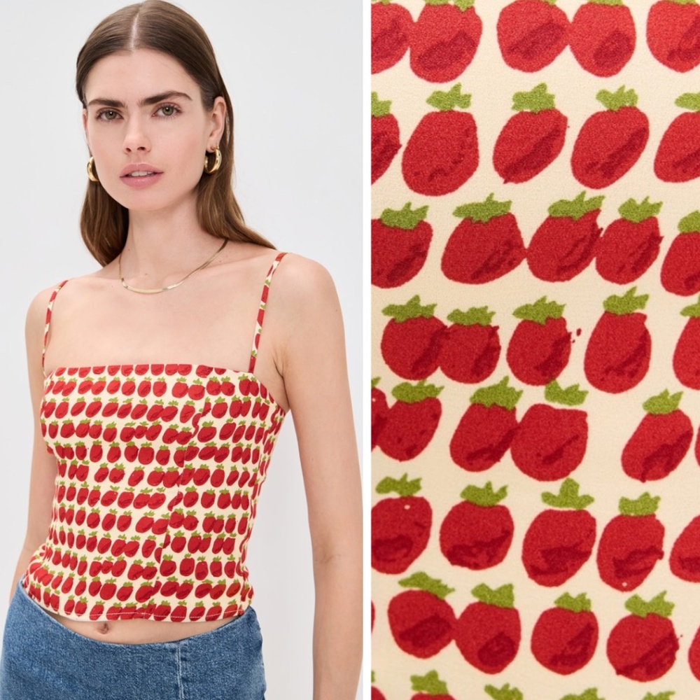 NEW Reformation Overland Top Fresh Tomato 12